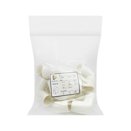 ข้องอ 90 องศา ร้อยสาย ELECKTA 25 มม. สีขาว (แพ็ก 10 ชิ้น)_2