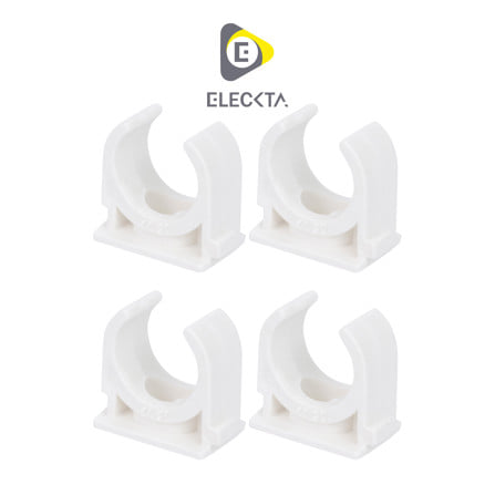 คลิปก้ามปู ELECKTA 20 มม. สีขาว (แพ็ก 4 ชิ้น)_0