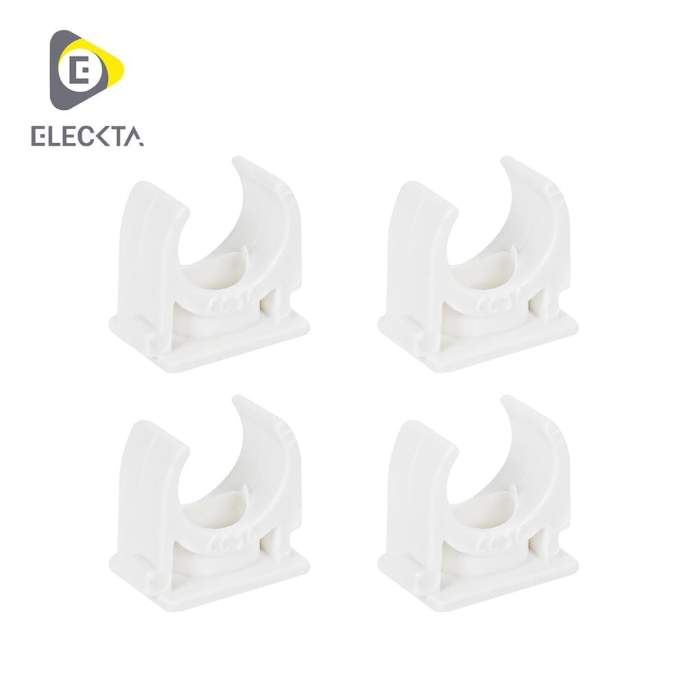คลิปก้ามปู ELECKTA 16 มม. สีขาว (แพ็ก 4 ชิ้น)
