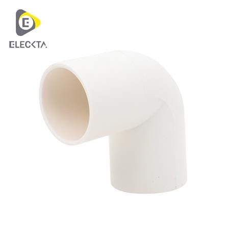 ข้องอ 90 องศา ร้อยสาย ELECKTA 32 มม. สีขาว (แพ็ก 2 ชิ้น)_0