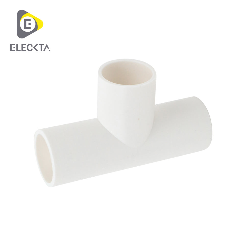 ข้อต่อ 3 ทาง ELECKTA 20 มม. สีขาว (แพ็ก 4 ชิ้น)
