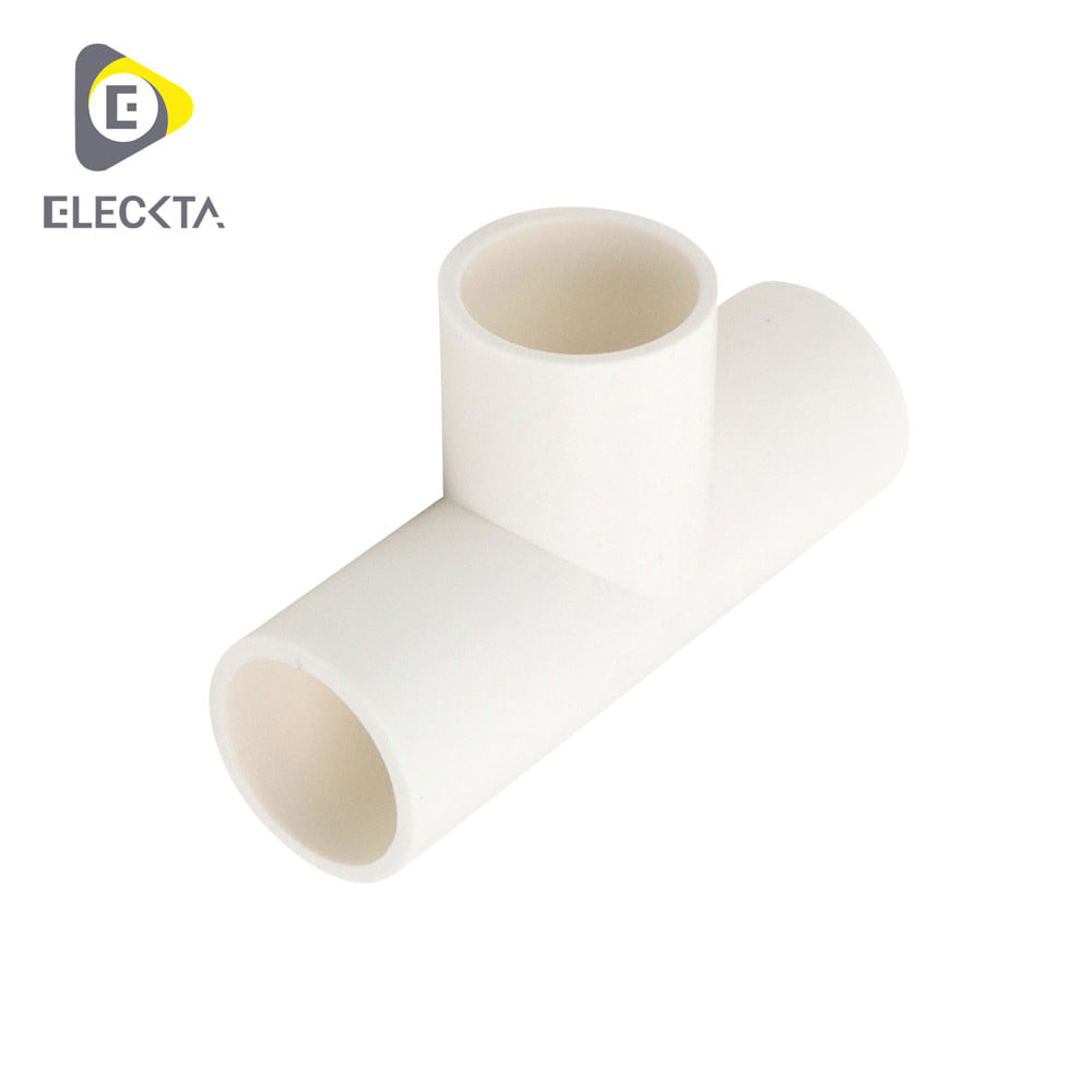 ข้อต่อ 3 ทาง ELECKTA 16 มม. สีขาว (แพ็ก 4 ชิ้น)