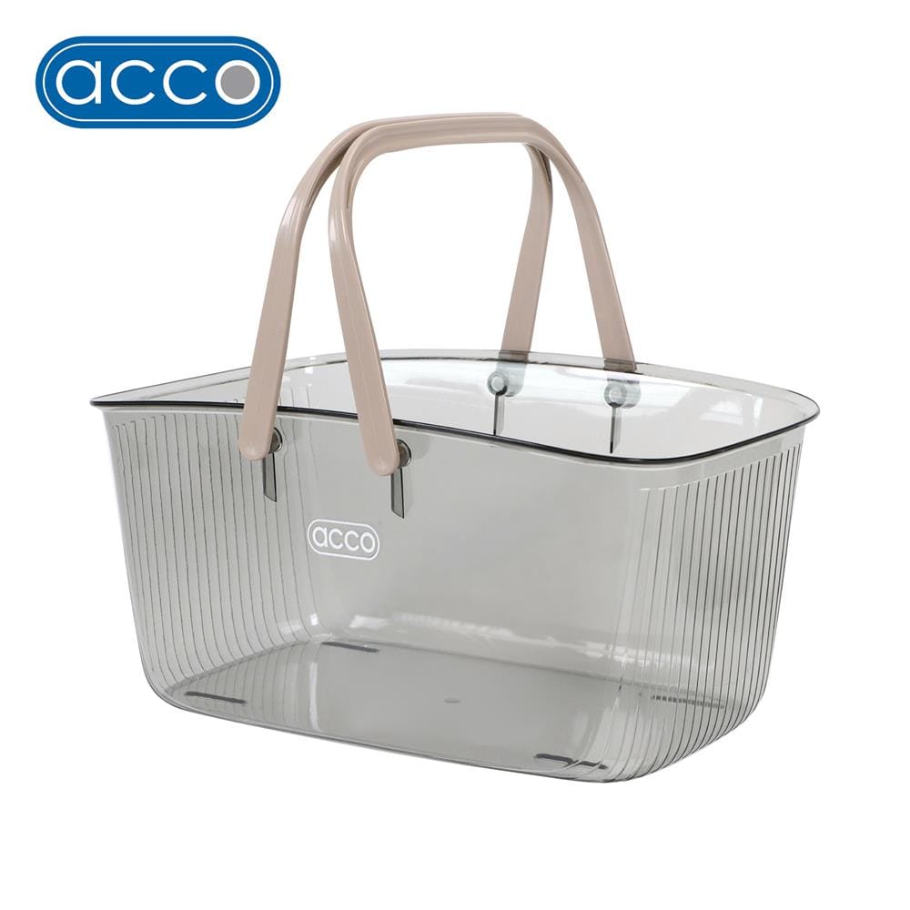 ถังหูหิ้ว ACCO KLEAR 30X20X15 ซม. สีเทาใส