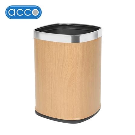 ถังขยะเหลี่ยม ACCO LUZZO 12 ลิตร สีไวท์โอ๊ค_1