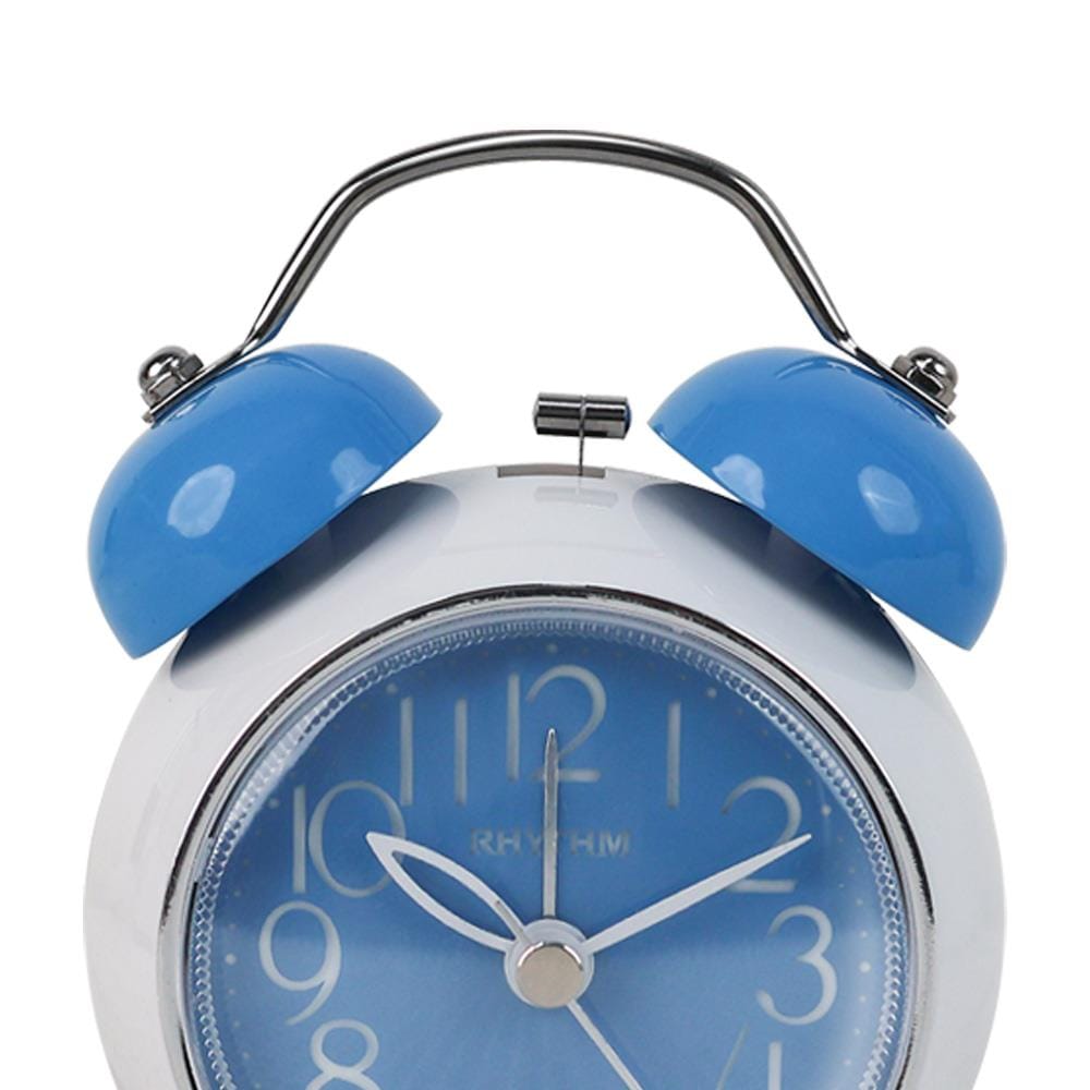 นาฬิกาปลุก RHYTHM CRA860NR04 4.5 นิ้ว สีฟ้า