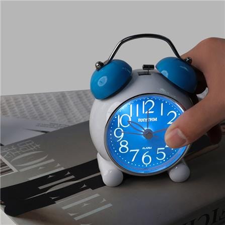 นาฬิกาปลุก RHYTHM CRA860NR04 4.5 นิ้ว สีฟ้า_3