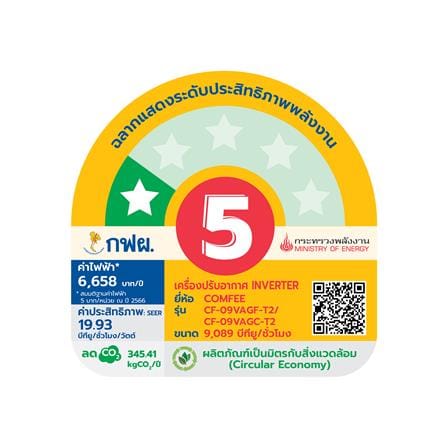 แอร์ผนัง COMFEE CF-09VAGF-T2 9089 บีทียู อินเวอร์เตอร์_3
