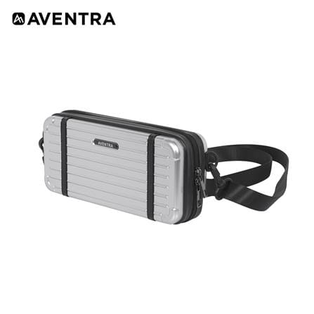กระเป๋าสะพาย 26 ซม. AVENTRA BOSTON สีเงิน_0