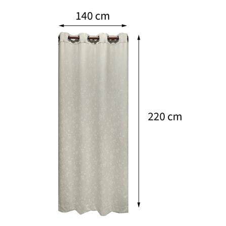 ผ้าม่าน EYELET HOME LIVING STYLE IXORA UV 140X220 ซม. สีครีม_5