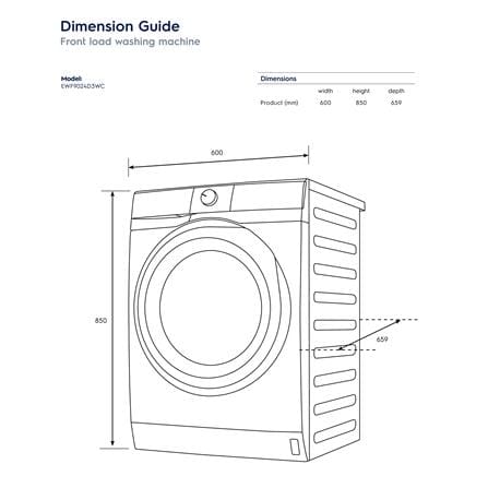 เครื่องซักผ้าฝาหน้าพร้อมขาตั้ง ELECTROLUX EWF9024D3WC 9 กก. 1200RPM อินเวอร์เตอร์ สีขาว_7