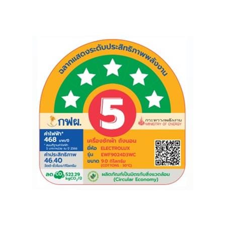 เครื่องซักผ้าฝาหน้าพร้อมขาตั้ง ELECTROLUX EWF9024D3WC 9 กก. 1200RPM อินเวอร์เตอร์ สีขาว_6