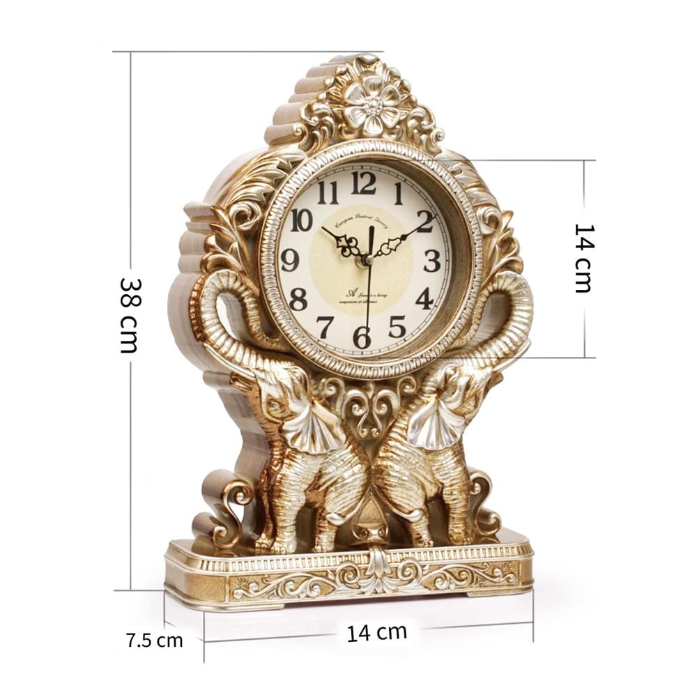 นาฬิกาตั้งโต๊ะ INTERY CT027C009 14.96 นิ้ว สีครีม