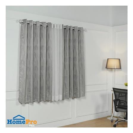 ผ้าม่าน EYELET HOME LIVING STYLE PIERRE UV 175X160 ซม. สีเทา_4