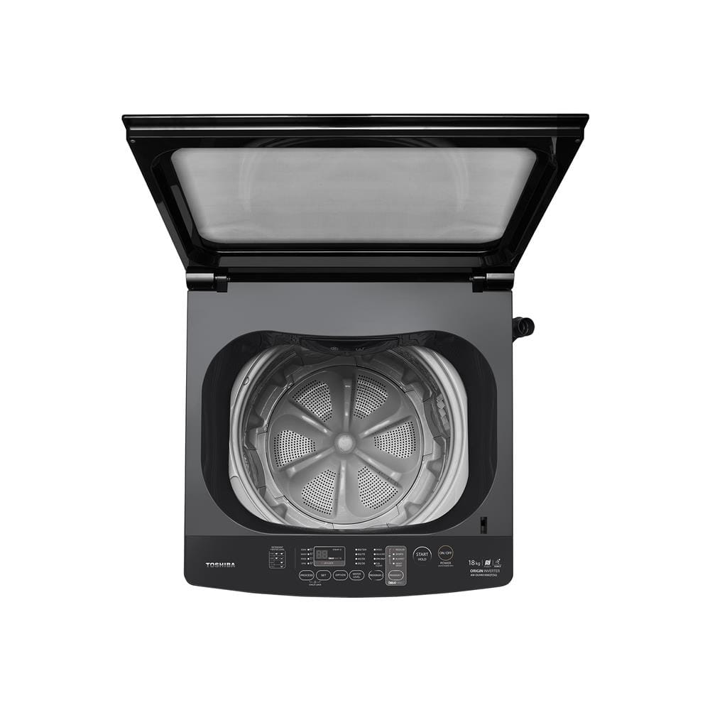 เครื่องซักผ้าฝาบน TOSHIBA AW-DUHN1900QT(SG) 18 กก. 630 RPM อินเวอร์เตอร์ สีเทา