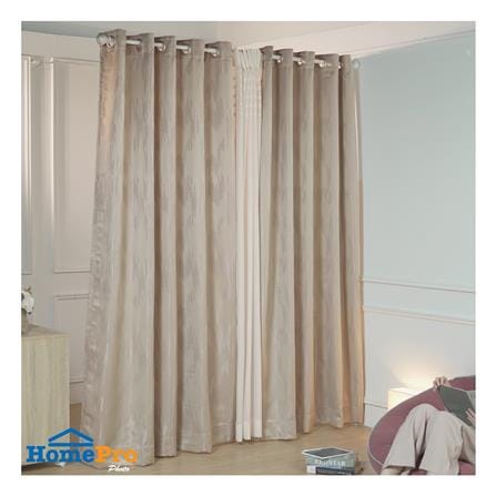 ผ้าม่าน EYELET HOME LIVING STYLE PIERRE UV 175X220 ซม. สีครีม_3