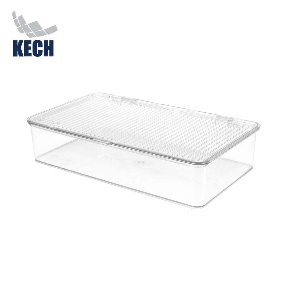 กล่องจัดเก็บในตู้เย็นมีฝา KECH CHILLY SIZE M 16.5X27.5X6 ซม._0