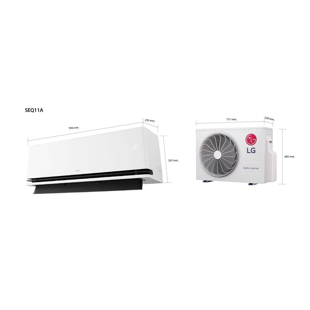แอร์ผนัง LG SEQ11AN.S01 9200 บีทียู อินเวอร์เตอร์