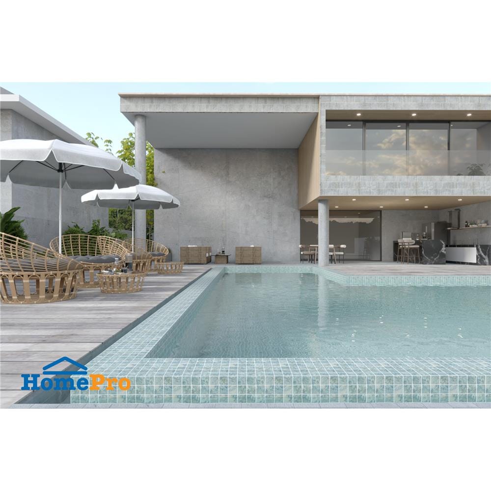 โมเสคพอร์ซเลน 30x30 ซม. TARA OASIS BLUE(48)