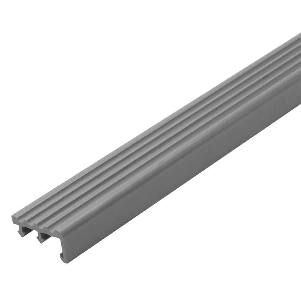 จมูกบันได PVC PPSI SN 452412 สีเทาแก่ 2.4 ม.