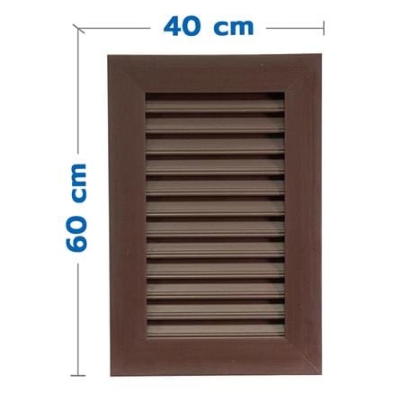 ช่องระบายอากาศแนวตั้ง WT 40x60 ซม. สีโอ๊ค_0