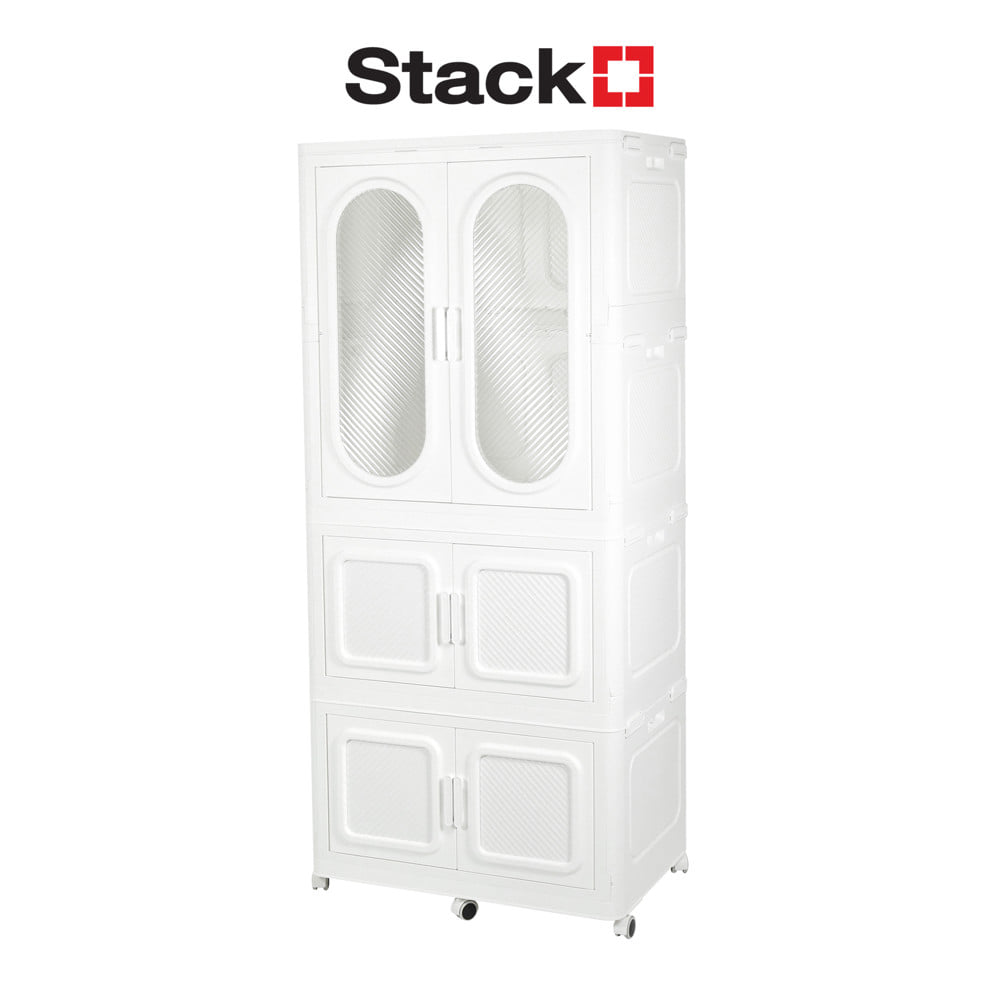 ตู้เสื้อผ้า 3 ชั้น STACKO GRACE 84X52.8X188.6 ซม. สีขาว