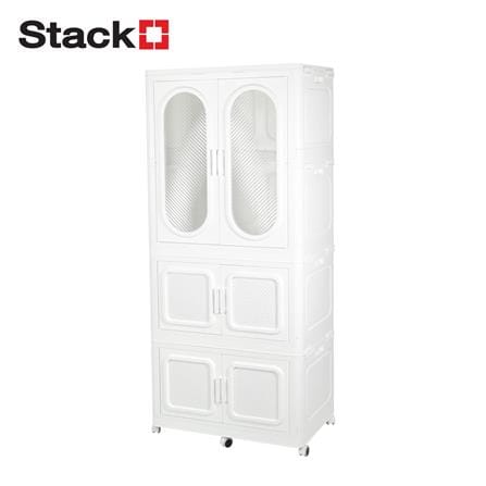 ตู้เสื้อผ้า 3 ชั้น STACKO GRACE 84X52.8X188.6 ซม. สีขาว