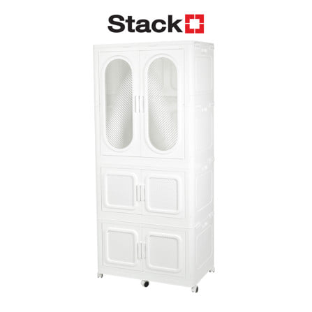 ตู้เสื้อผ้า 3 ชั้น STACKO GRACE 84X52.8X188.6 ซม. สีขาว_1