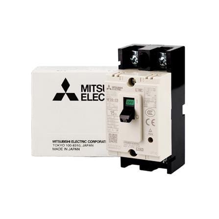 เซอร์กิตเบรกเกอร์ 2 โพล 1 เฟส MITSUBISH NF30CS 15 แอมป์ 2.5 KA 220 โวลต์_2
