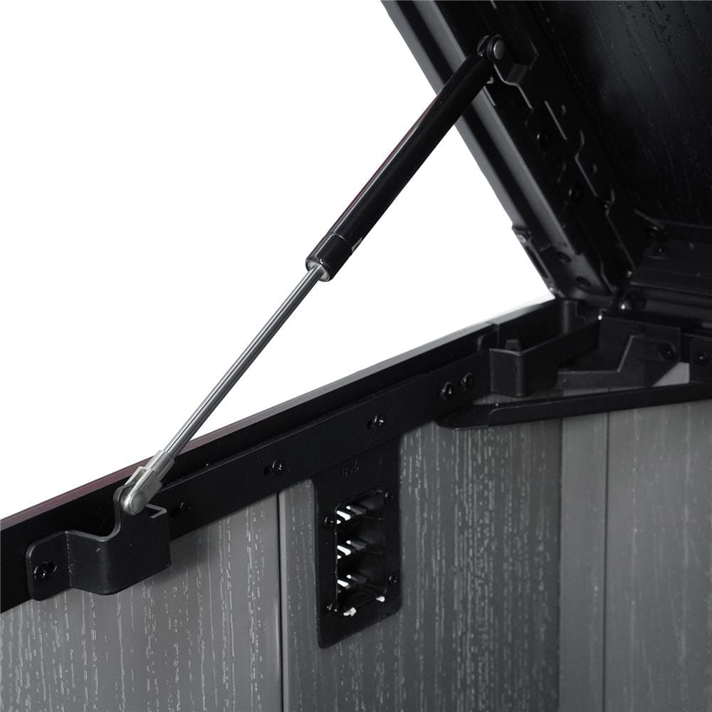 ตู้เก็บของกลางแจ้ง SPRING MA SHU 140x84 ซม. สีเทา/ดำ