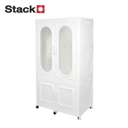 ตู้เสื้อผ้า 2 ชั้น STACKO GRACE 84X52.8X143.8 ซม. สีขาว_1