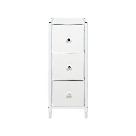 ชั้นลิ้นชักหนัง 3 ชั้น STACKO LUZZO 29X35X77.3 ซม. สีขาว_2