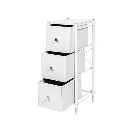 ชั้นลิ้นชักหนัง 3 ชั้น STACKO LUZZO 29X35X77.3 ซม. สีขาว_3