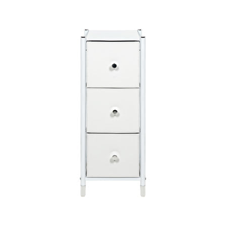 ชั้นลิ้นชักหนัง 3 ชั้น STACKO LUZZO 29X35X77.3 ซม. สีขาว_2