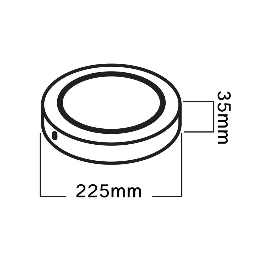 ดาวน์ไลท์ LED SHINING S-DLS01865C-1R(BK) 8 นิ้ว 18 วัตต์ DAYLIGHT สีดำ