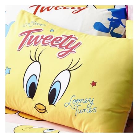 ชุดผ้าปูที่นอน 5 ฟุต (ชุด 6 ชิ้น) PREMIER SATIN TWEETYS FJ007_3