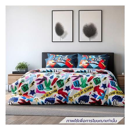 ชุดผ้าปูที่นอน 6 ฟุต (ชุด 6 ชิ้น) PREMIER SATIN LOONEY TUNES FJ010_0