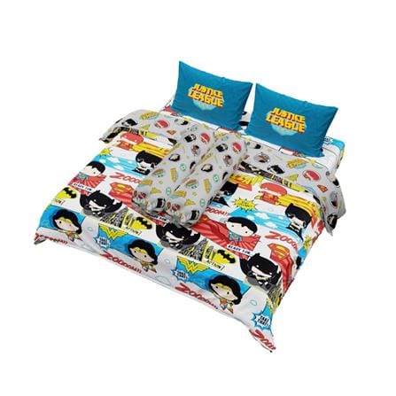 ชุดผ้าปูที่นอน 6 ฟุต (ชุด 6 ชิ้น) PREMIER SATIN JUSTICE LEAGUE FJ002_1