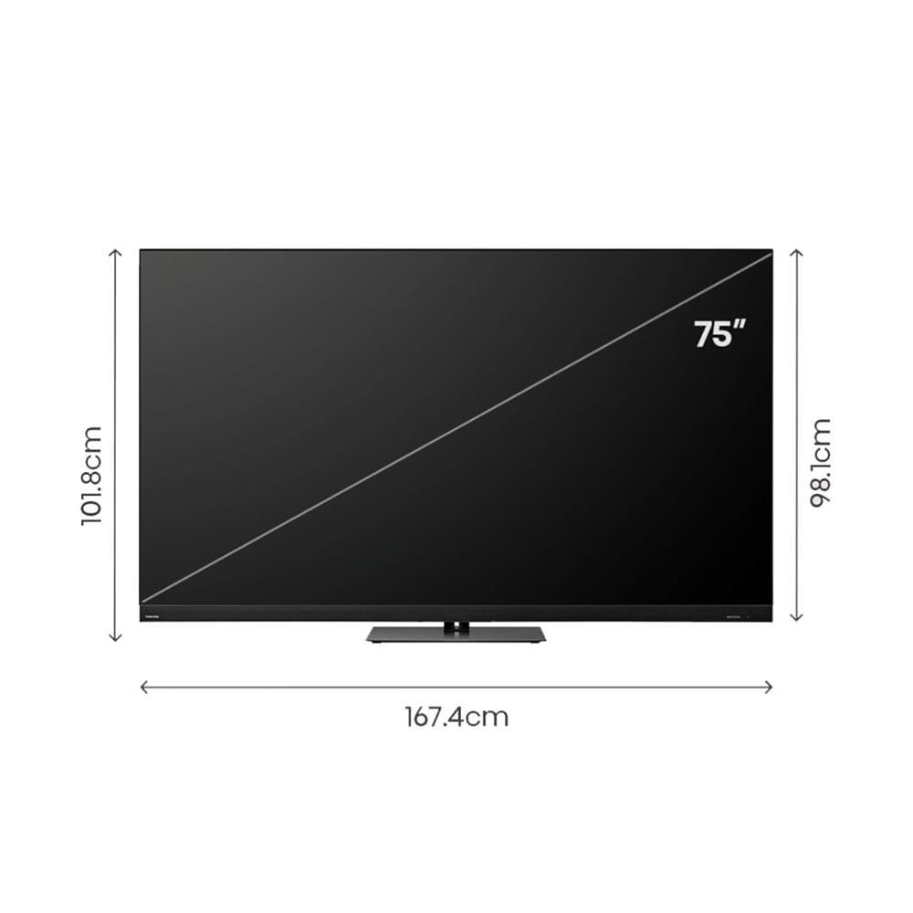 มินิแอลอีดีทีวี 75 นิ้ว TOSHIBA (4K, MINI LED, VIDAA) 75Z870NP