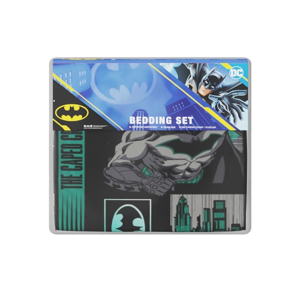 ชุดผ้าปูที่นอน 3.5 ฟุต (จำนวน 3 ชิ้น) PREMIER SATIN BATMAN FJ004