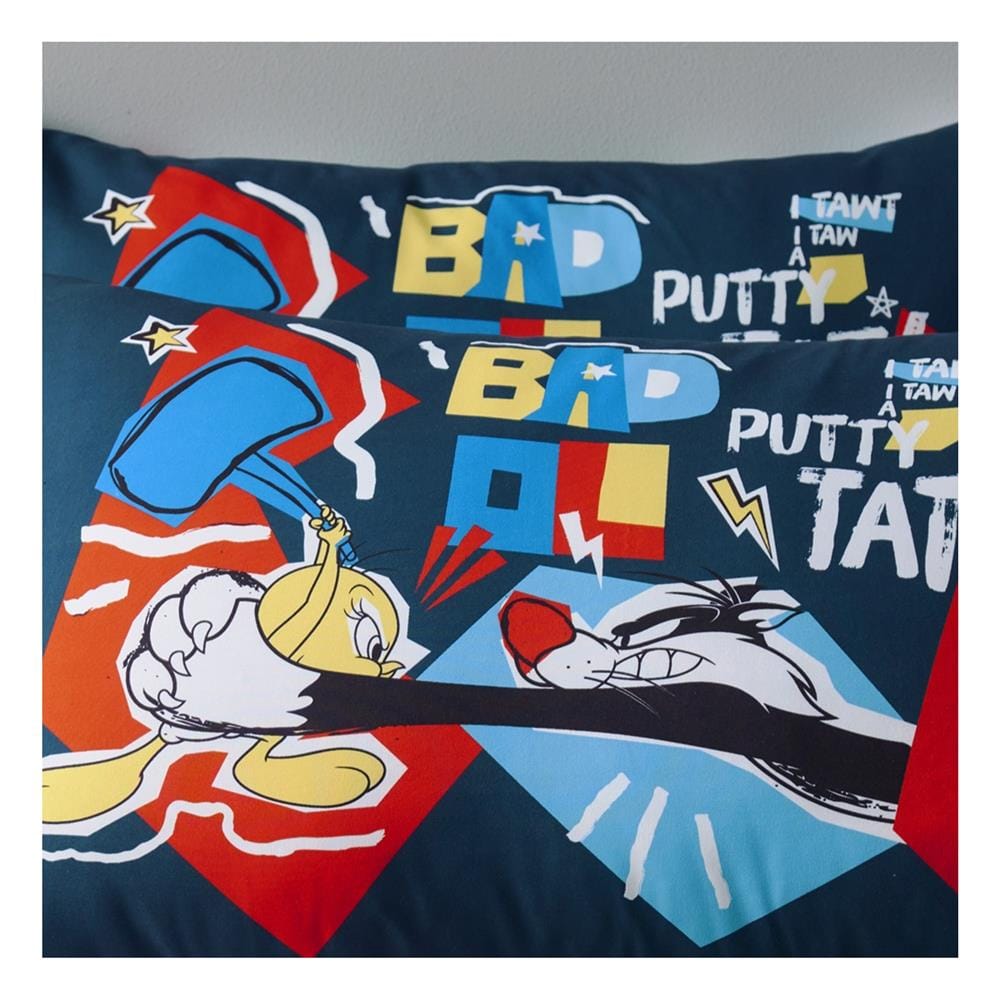 ชุดผ้าปูที่นอน 5 ฟุต (จำนวน 5 ชิ้น) PREMIER SATIN LOONEY TUNES FJ009