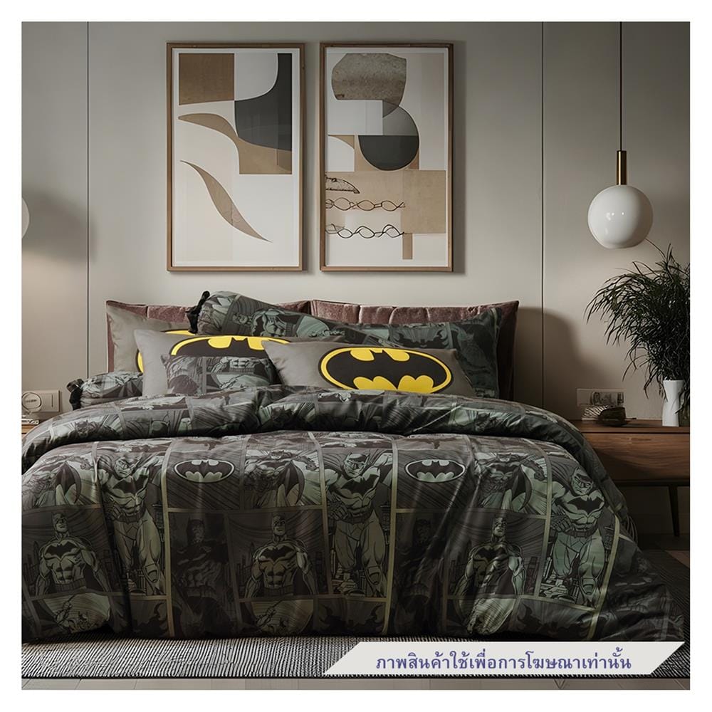 ชุดผ้าปูที่นอน 6 ฟุต (ชุด 6 ชิ้น) PREMIER SATIN BATMAN FJ005
