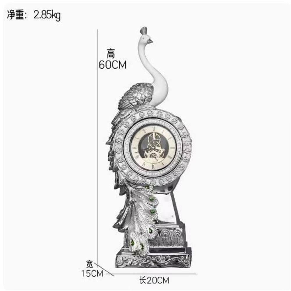 นาฬิกาตั้งโต๊ะ INTERY CT215C048_02 23.62 นิ้ว สีเงิน