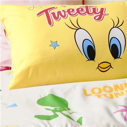 ชุดผ้าปูที่นอน 5 ฟุต (จำนวน 5 ชิ้น) PREMIER SATIN TWEETYS FJ008_3