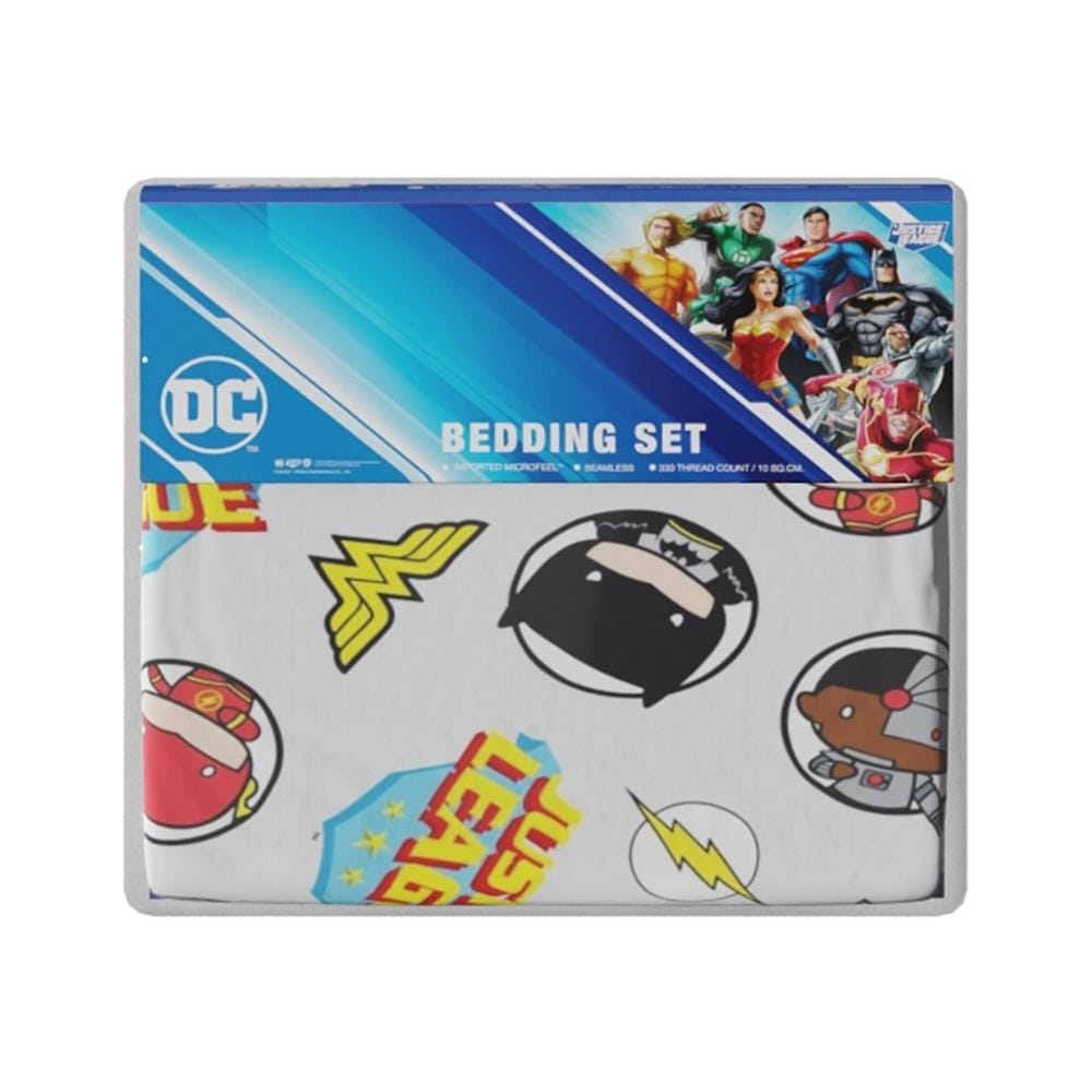 ชุดผ้าปูที่นอน 5 ฟุต (จำนวน 5 ชิ้น) PREMIER SATIN JUSTICE LEAGUE FJ003