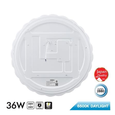 ไฟเพดาน LED SHINING ALICE 15.5 นิ้ว 36 วัตต์ DAYLIGHT สีขาว_1