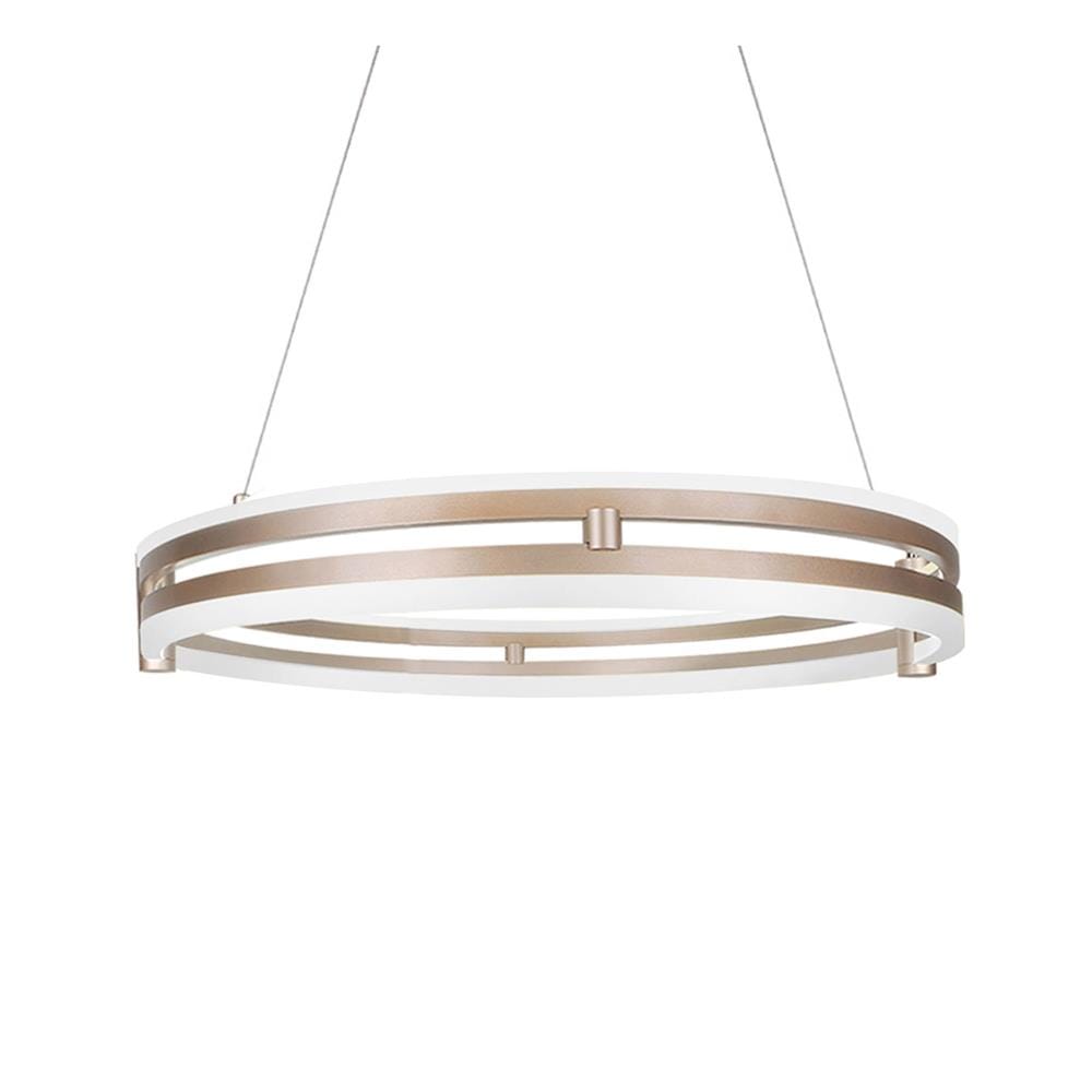 ไฟช่อ LED CARINI MD088-3666-40 40 วัตต์ DAYLIGHT/COOL WHITE/WARM WHITE สีทอง/ขาว 1 หัว