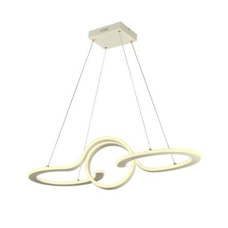 ไฟช่อ LED CARINI H6146 60 วัตต์ DAYLIGHT/COOL WHITE/WARM WHITE สีขาว/เงิน 1 หัว_0