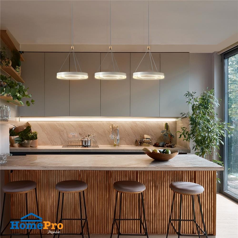ไฟช่อ LED CARINI 4305L 21 วัตต์ DAYLIGHT/COOL WHITE/WARM WHITE สีทอง/ขาว 3 หัว