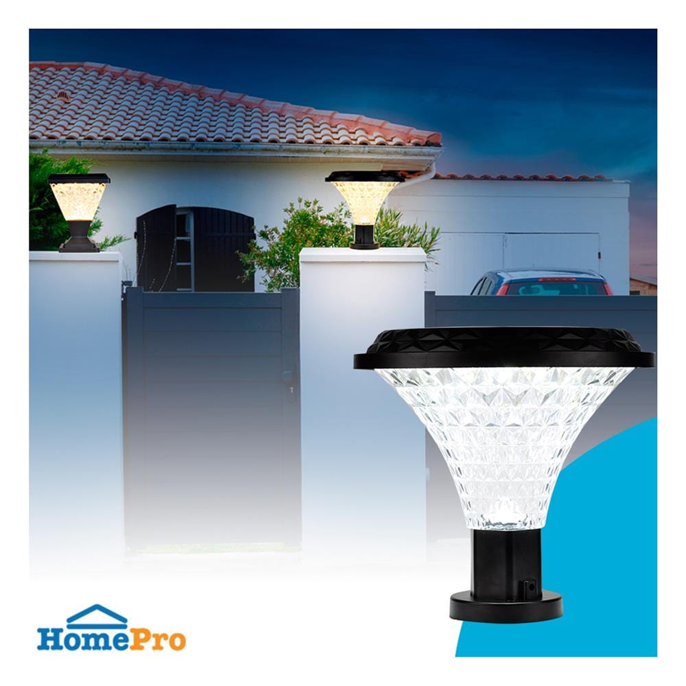 ไฟหัวเสา SOLAR BEC HAWAII-O 40 วัตต์ DAYLIGHT/COOL WHITE/WARM WHITE สีดำ