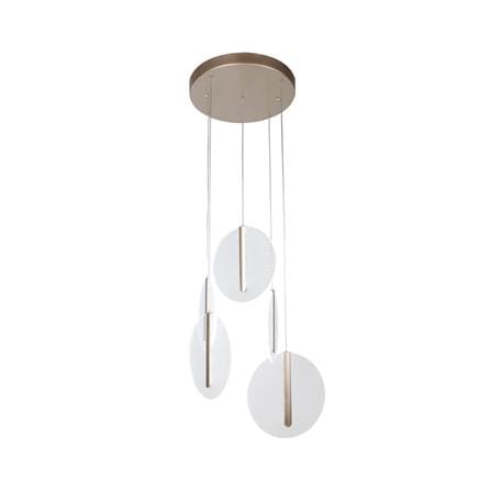 ไฟช่อ LED CARINI MD088-3669-5 30 วัตต์ DAYLIGHT/COOL WHITE/WARM WHITE สีทอง/ขาว 5 หัว_0